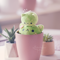 B-GRADE Baby Cactus Cat Keychain