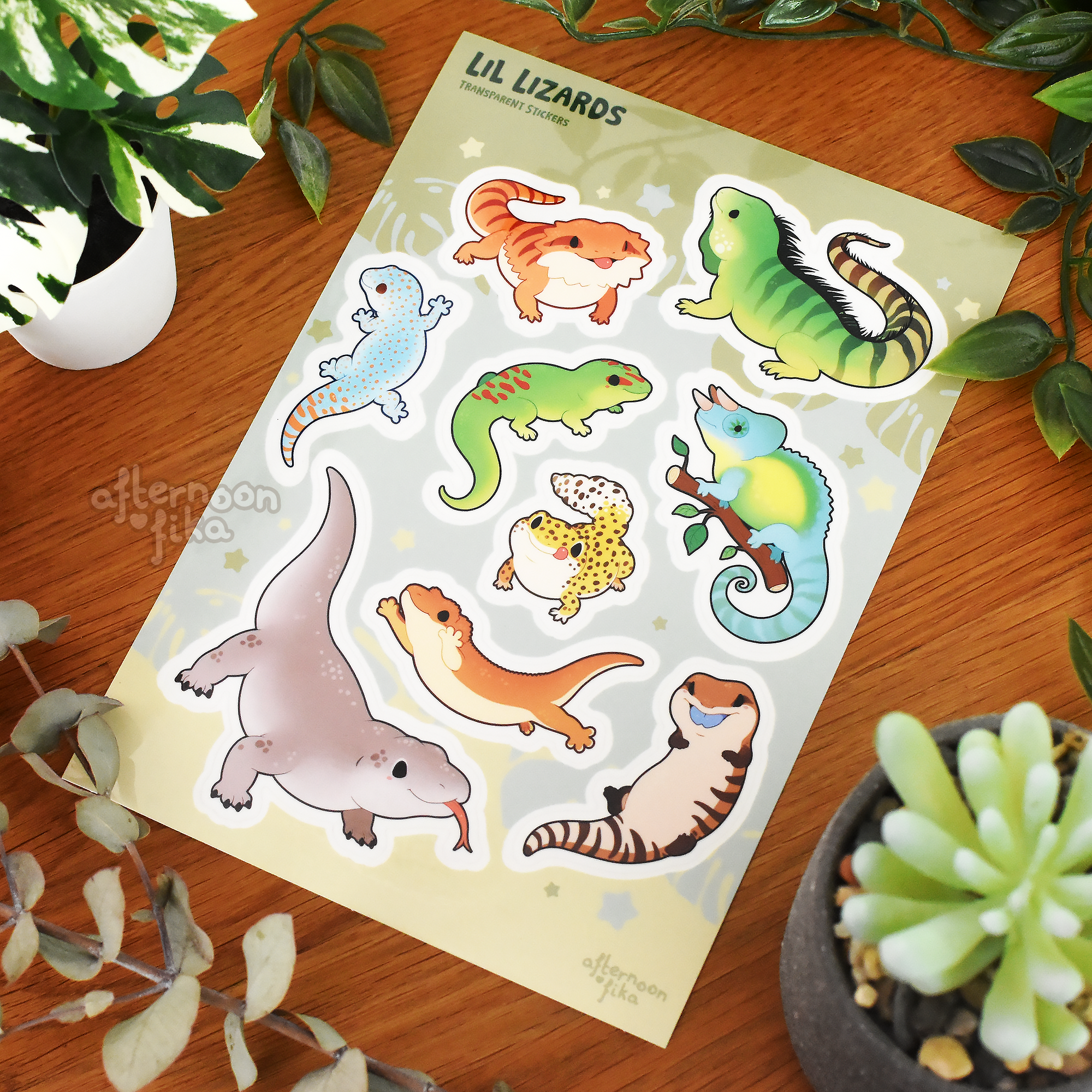 Lil Lizards Sticker Sheet
