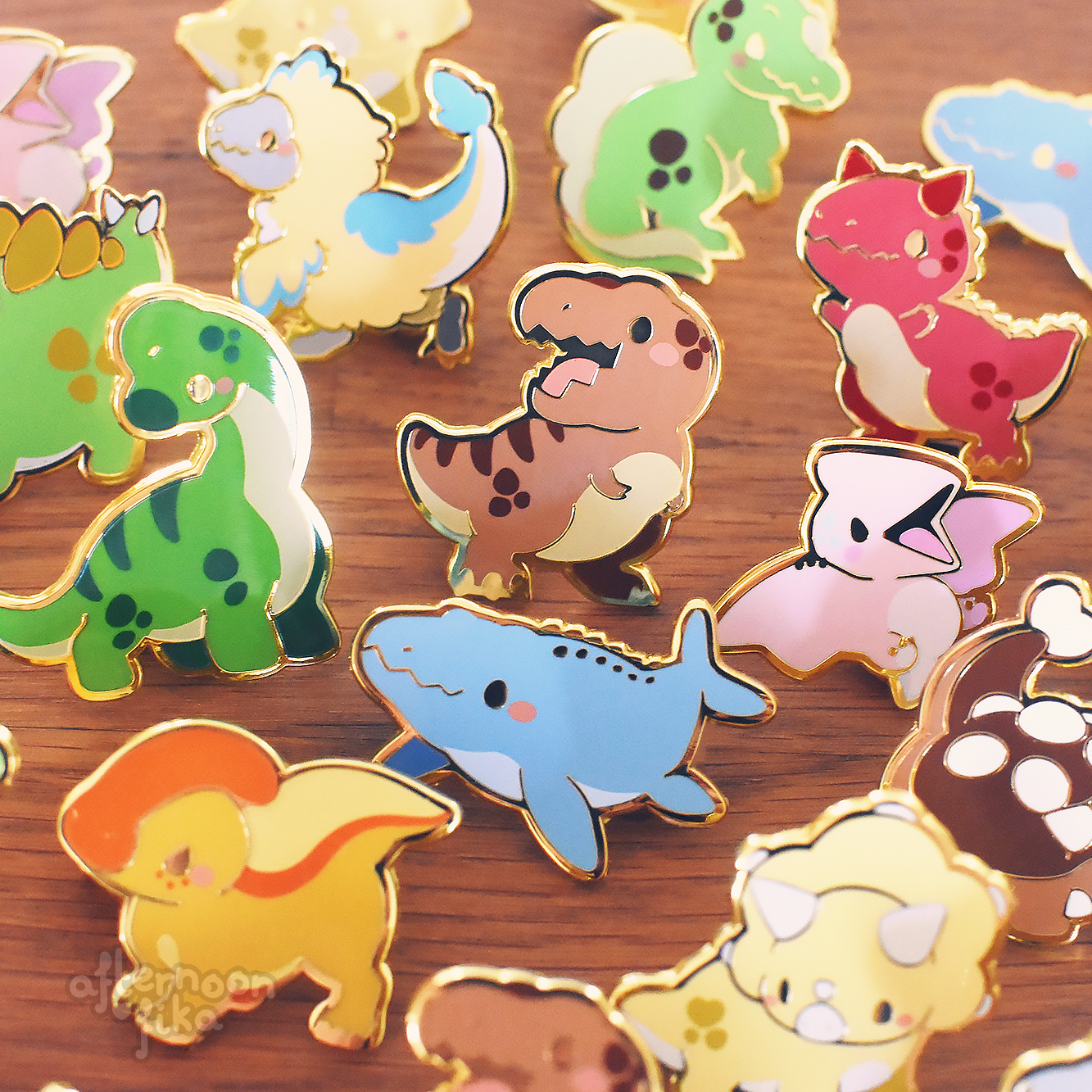 Prehistoric Pals Enamel Pins