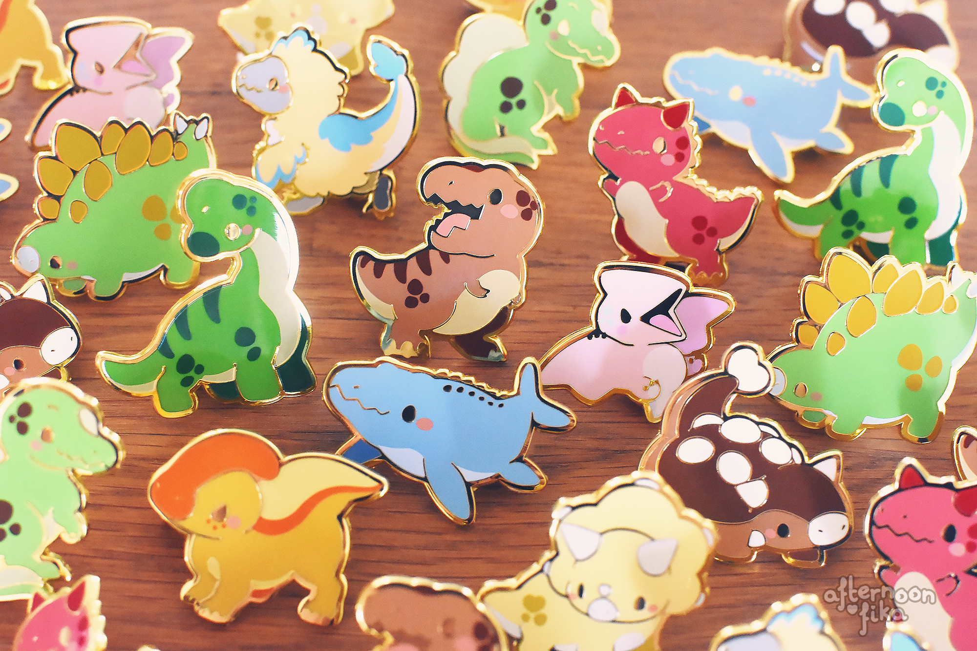 Prehistoric Pals Enamel Pins