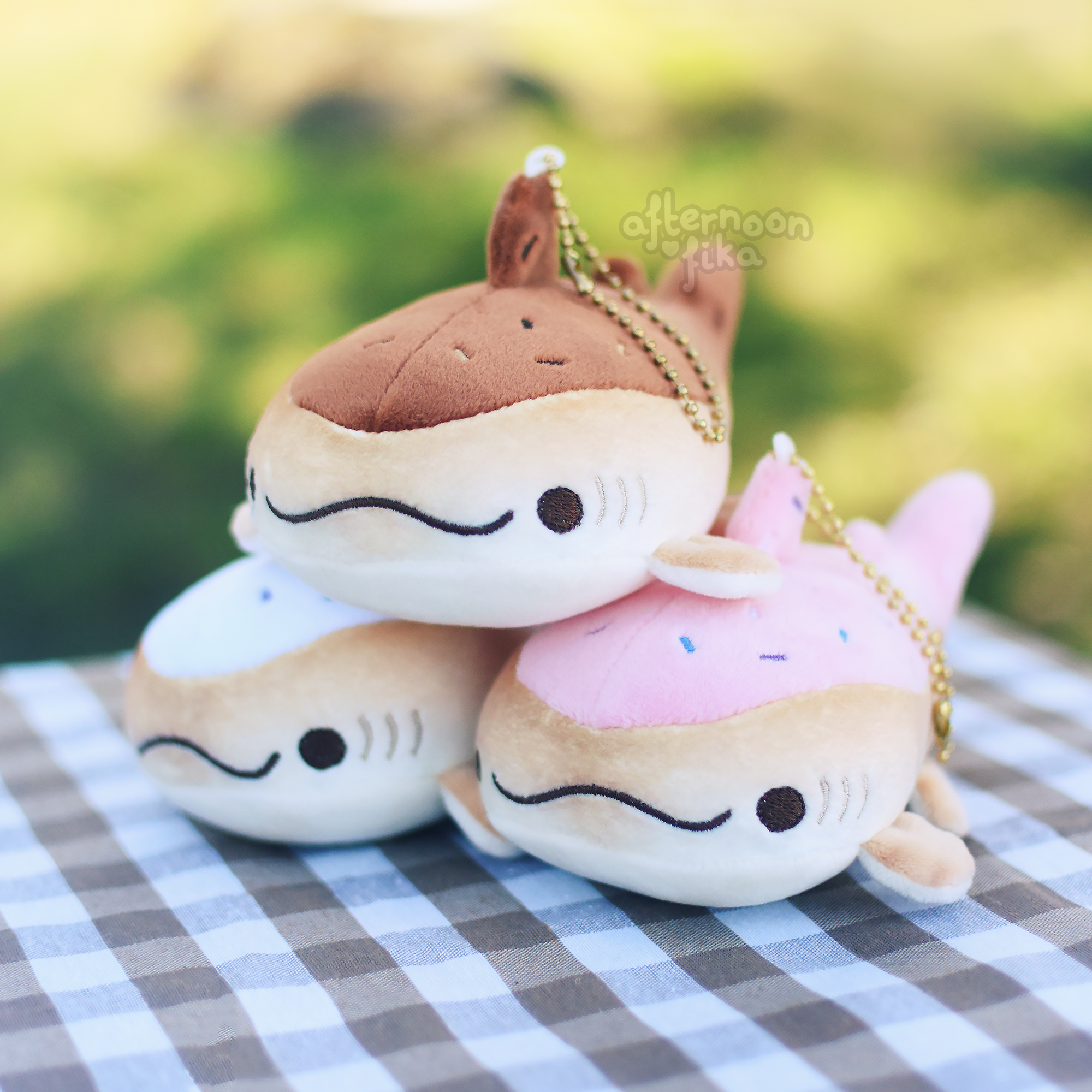 Sweet Whale Sharks Plush Keychains