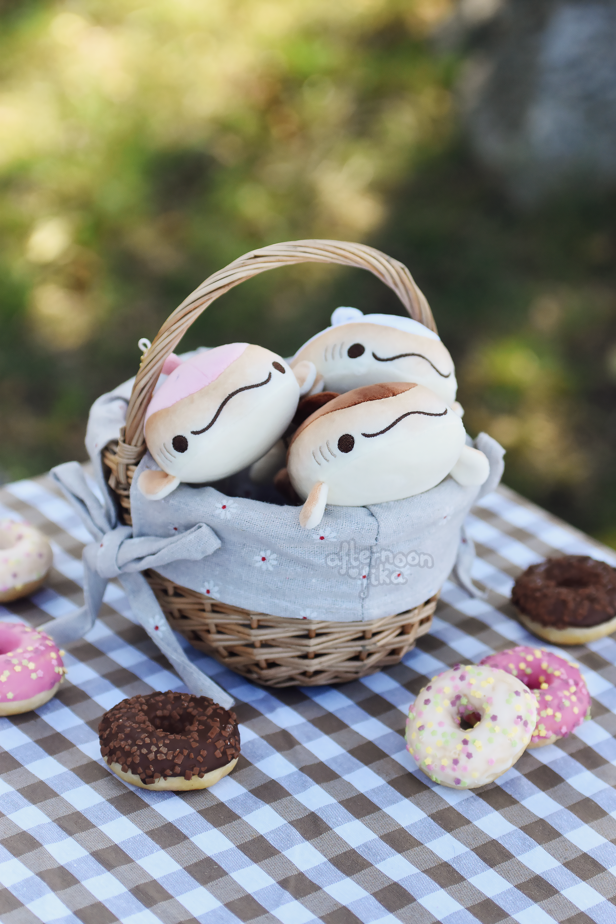 Sweet Whale Sharks Plush Keychains