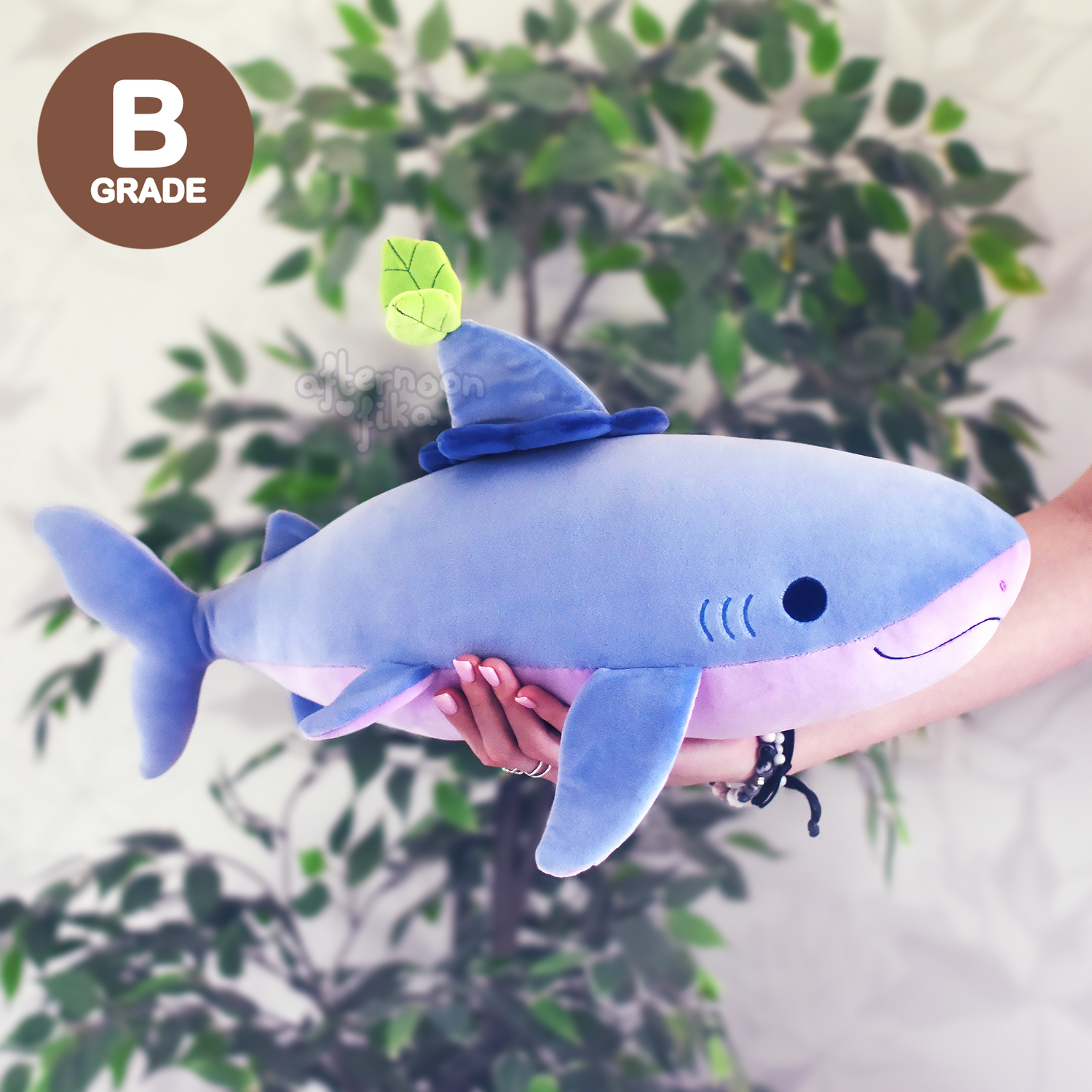 [B-GRADE] Bobby The Blueberry Shark Plush