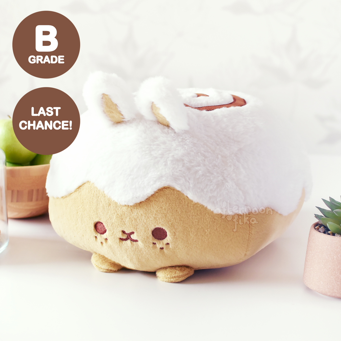 [B-GRADE] [LAST CHANCE!] Cinnamon Bun Cushion Plush
