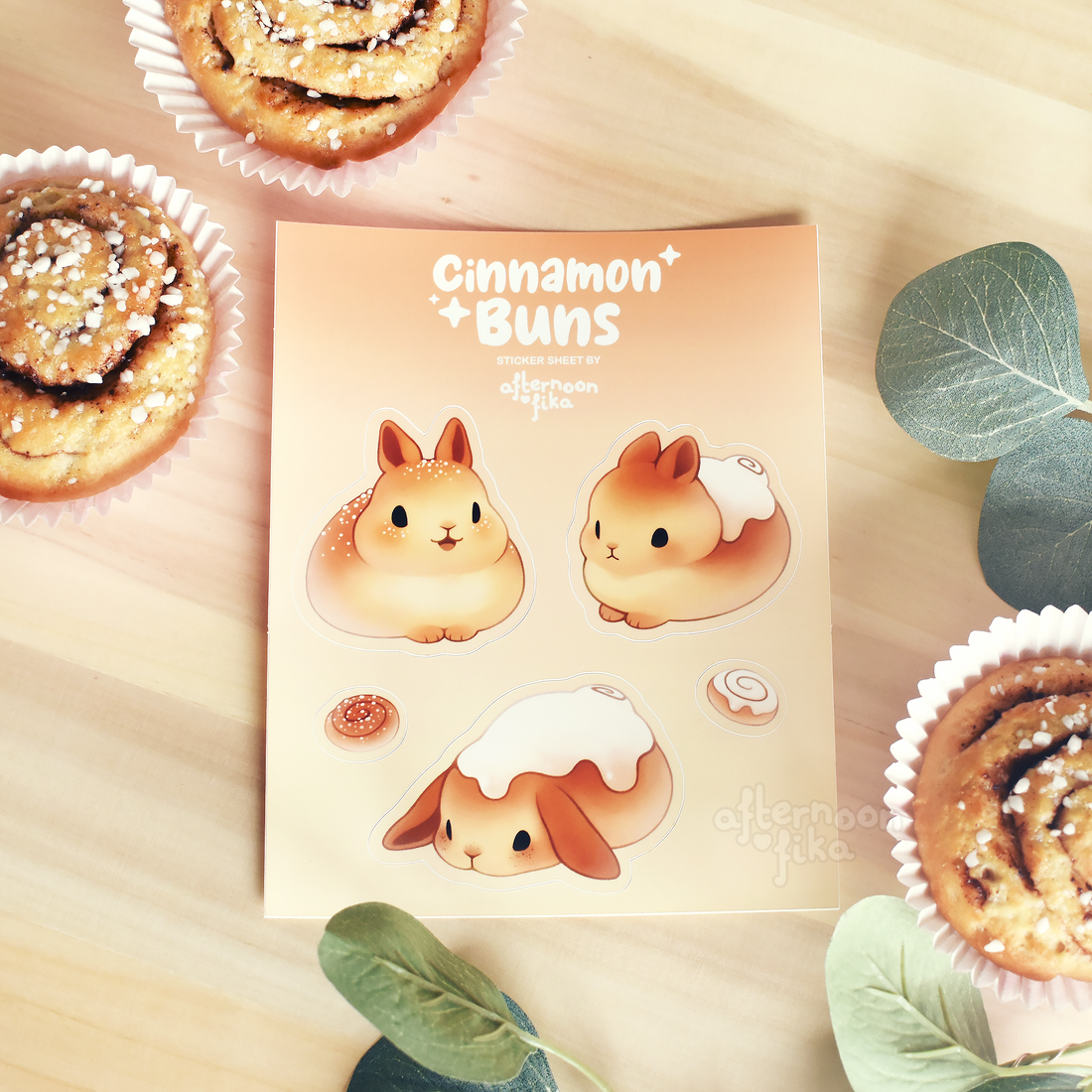 Cinnamon Buns Sticker Sheet