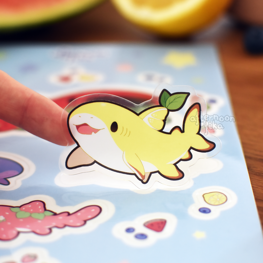 Fruit Sharks Sticker Sheet