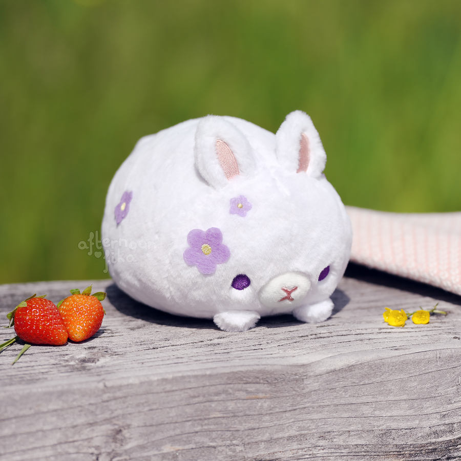 Botanical Bunny Plush Lilac Flowers