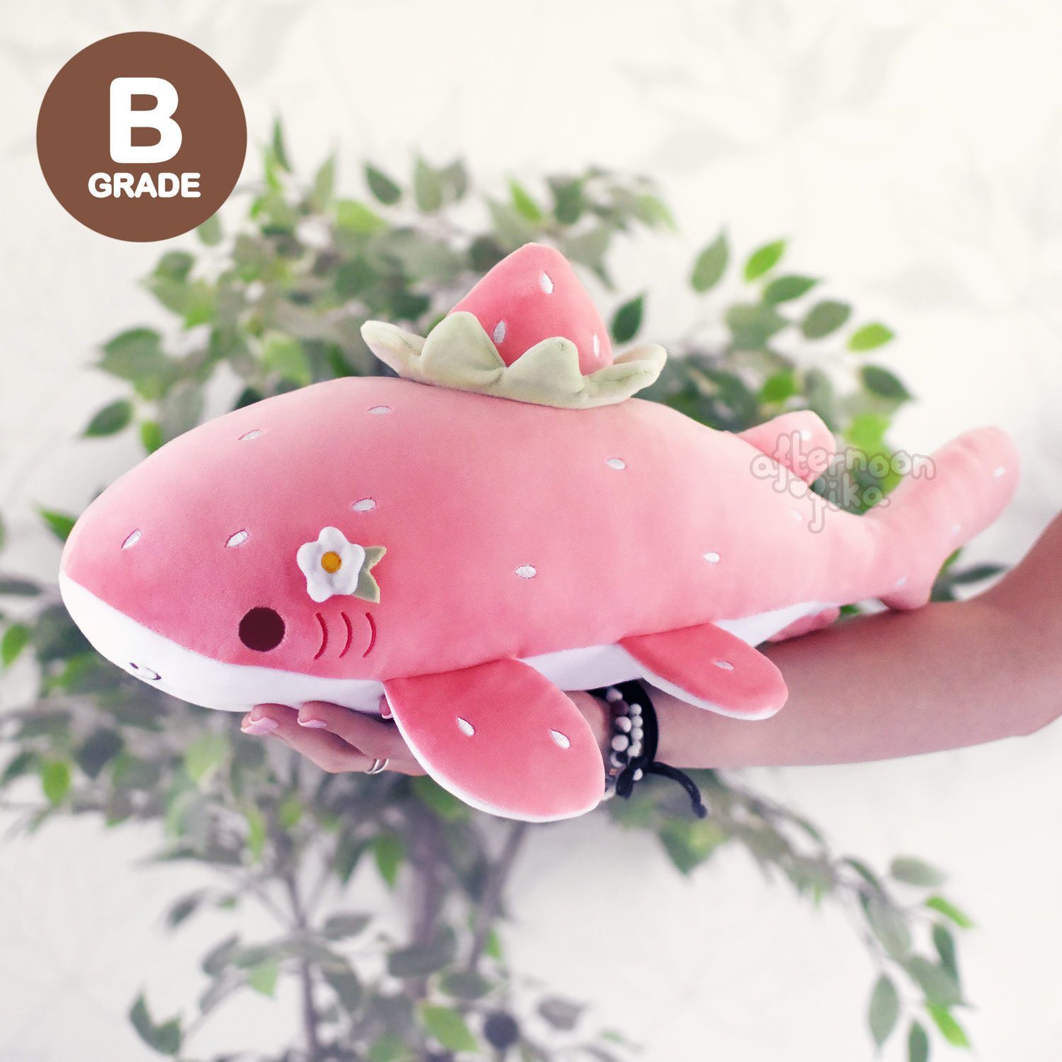 [B-GRADE] Saga The Strawberry Shark Plush