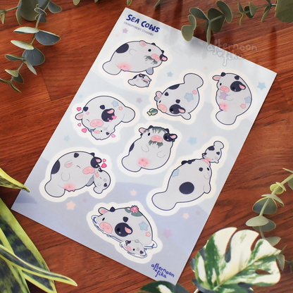 Sea Cows Sticker Sheet