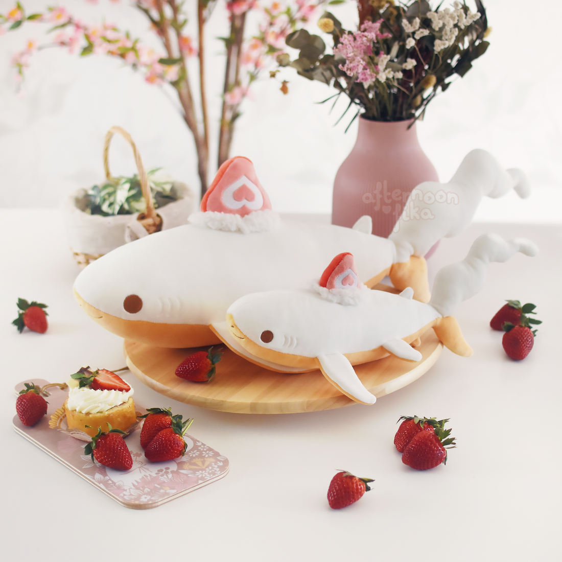 [PRE-ORDER, Ships Fall 2026] Siv The Strawberry Shortcake Shark Plush