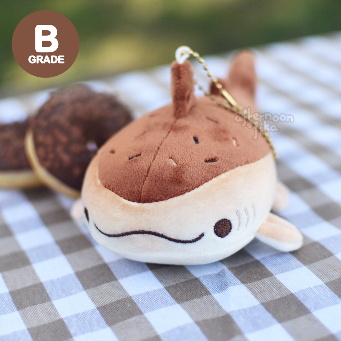 [B-GRADE] Sweet Whale Shark Keychain Plush