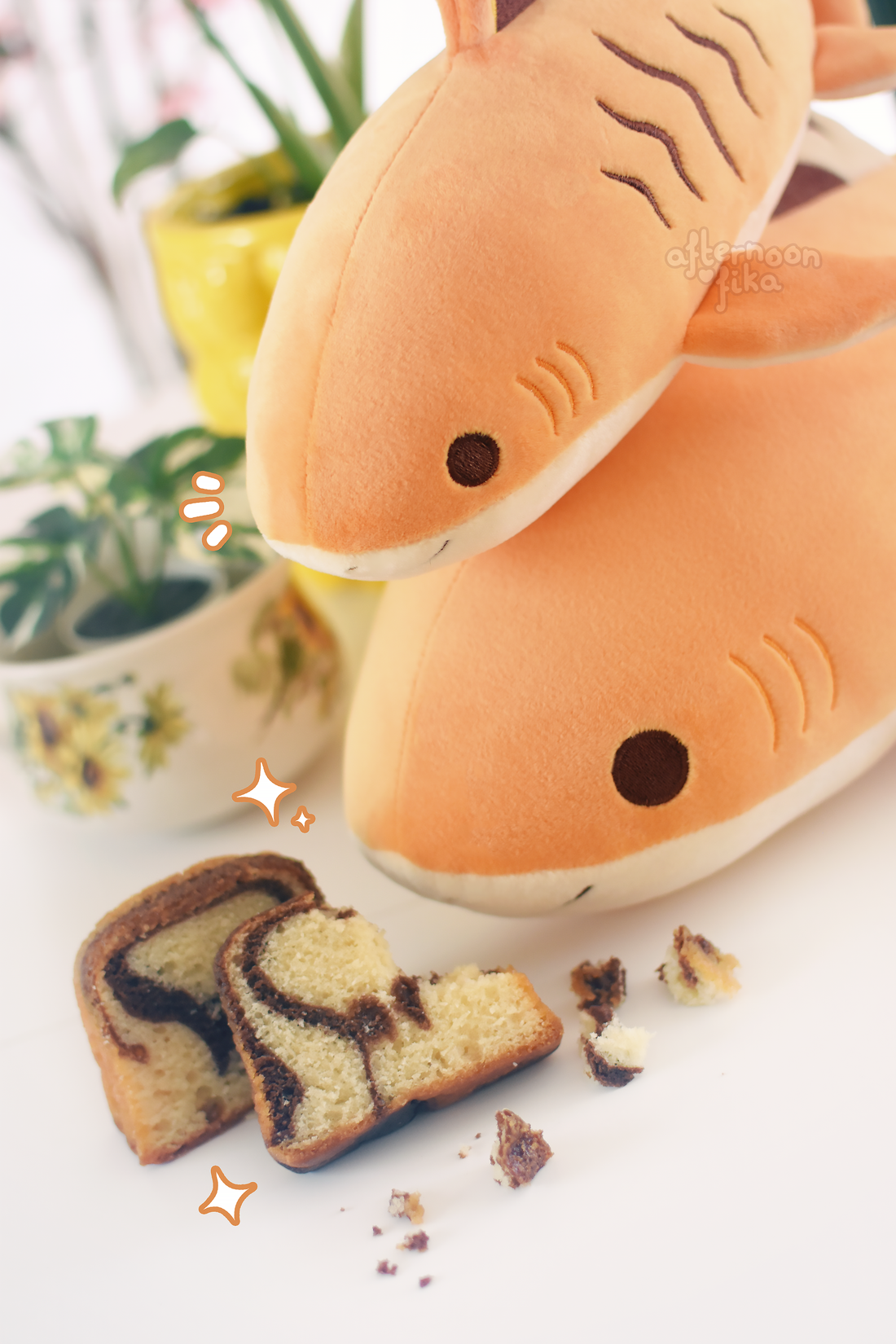 [PRE-ORDER, Ships Fall 2026] Tove The Tiger Cake Shark Plush