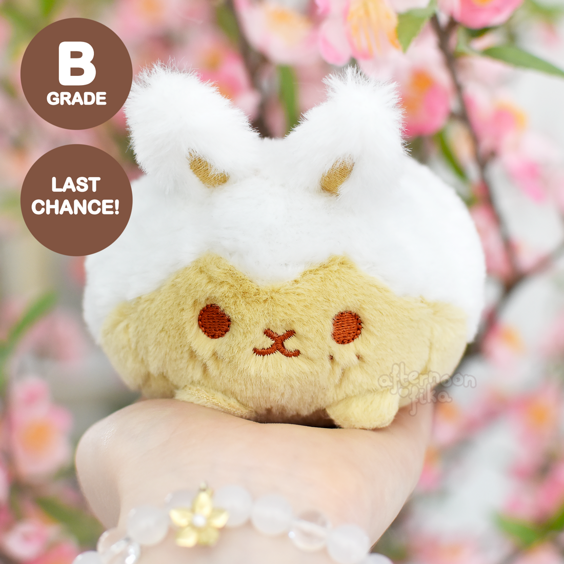 [B-GRADE] [LAST CHANCE!] Cinnamon Bun Plush Keychain