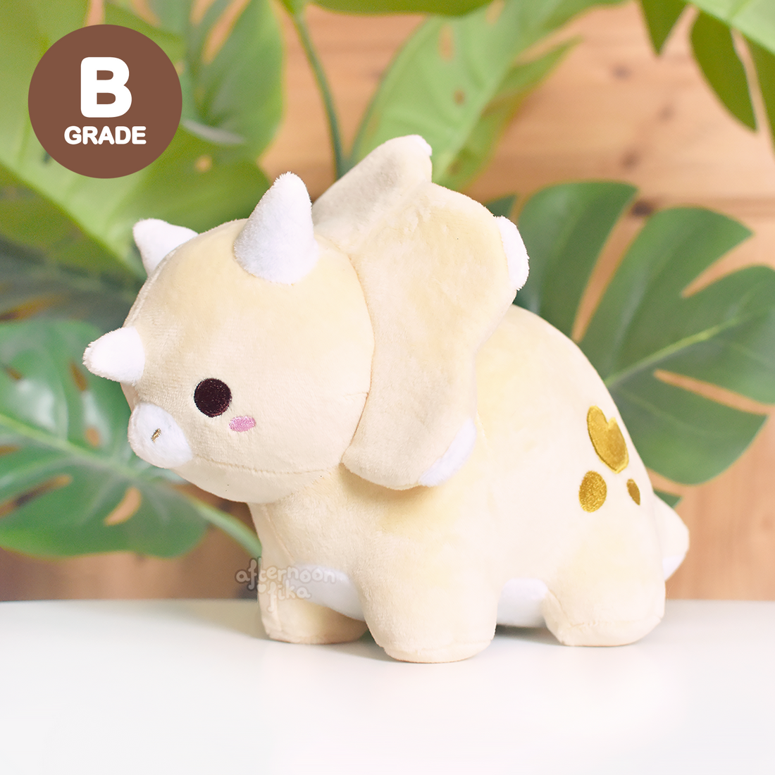 [B-GRADE] Trevor The Triceratops Plush