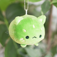 Baby Cactus Cat Plush Keychain