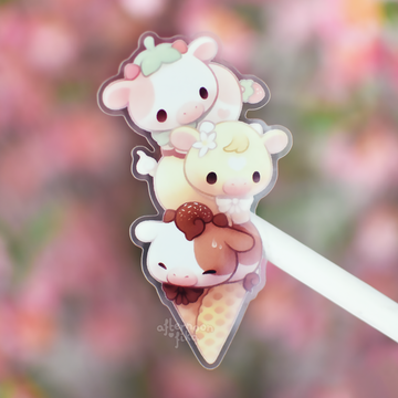 Ice Cream Cowne STICKER