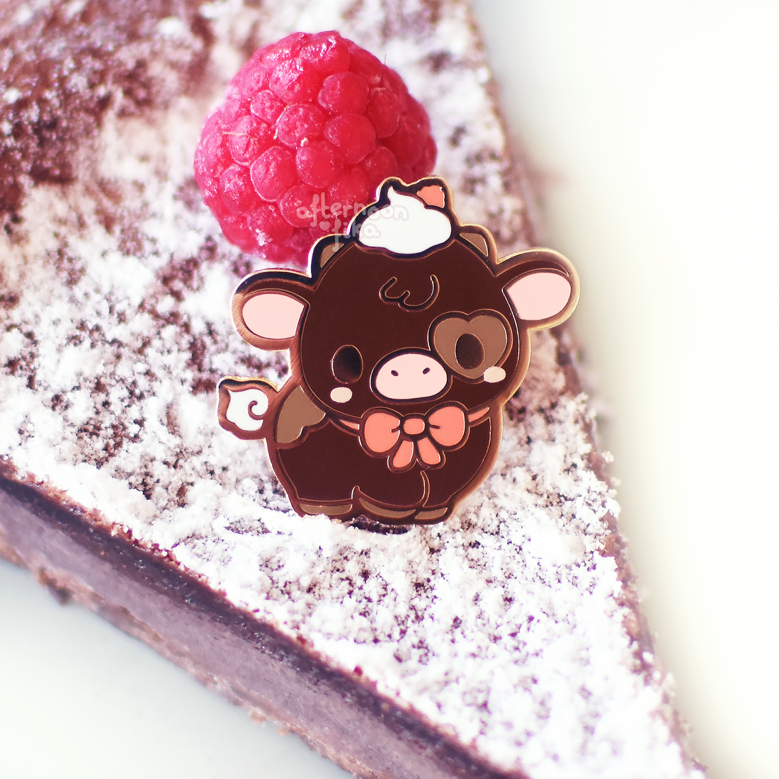 Mudcake Cow Enamel Pin