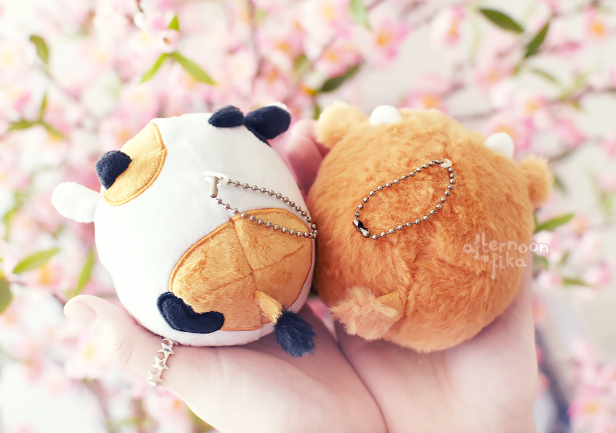 Squishy 2025 cow keychain