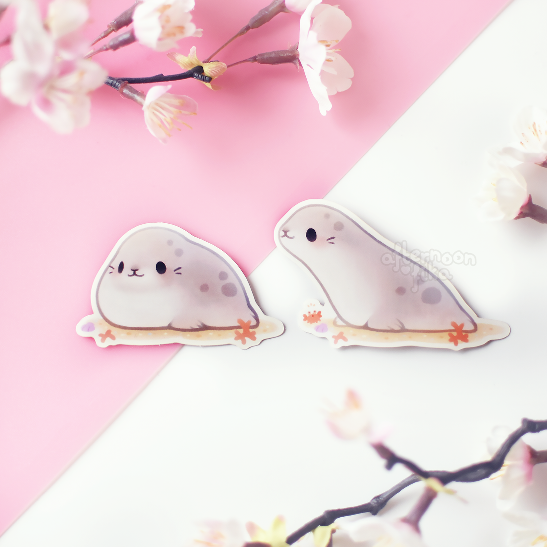 Squishy Seals Sticker Set