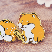 Bonk! Shiba Inu Enamel Pin