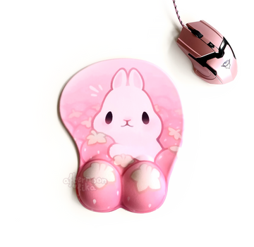 Strawbunny Wrist Mousepad