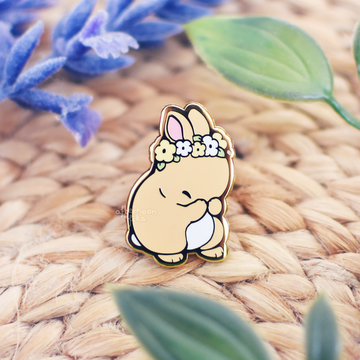 Botanical Bunny Enamel Pin YELLOW